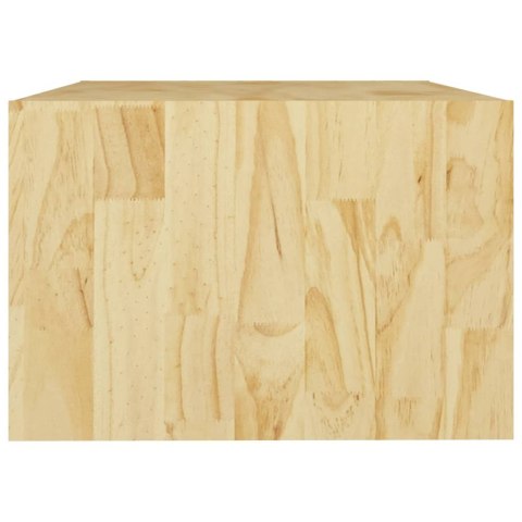 Stolik kawowy, 75x50x33,5 cm, lite drewno sosnowe
