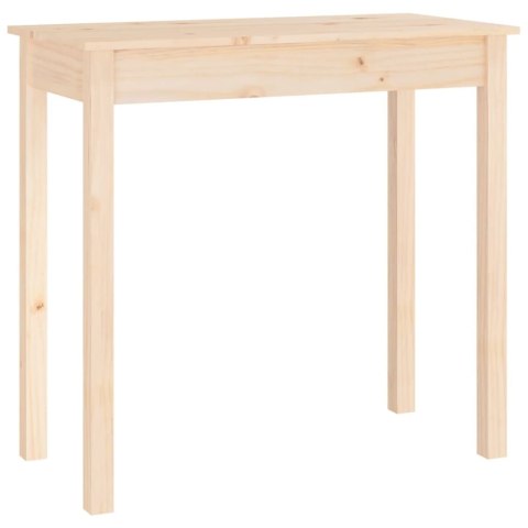 Stolik konsolowy, 80x40x75 cm, lite drewno sosnowe