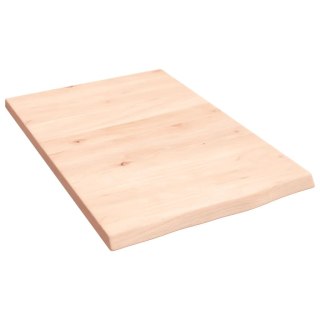 Półka, 40x60x2 cm, surowe lite drewno dębowe