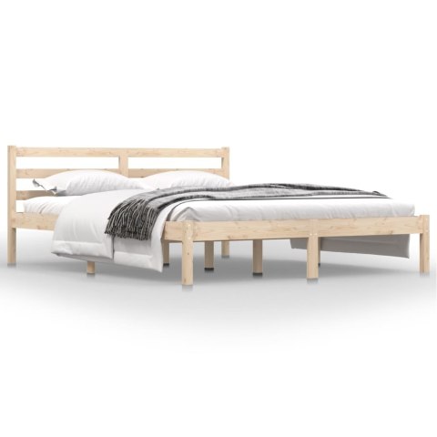 Rama łóżka, lite drewno sosnowe, 150x200 cm