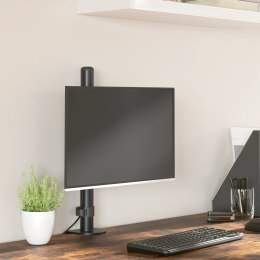 Stojak na monitor, czarny, stalowy, VESA 75/100 mm