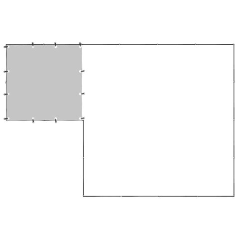 Kojec dla psa, czarny, 6,05 m², stalowy