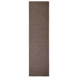 Sizalowy dywanik do drapania, brązowy, 80x300 cm