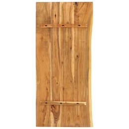 Blat łazienkowy, lite drewno akacjowe, 140x52x3,8 cm