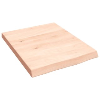 Półka, 40x50x(2-4) cm, surowe lite drewno dębowe