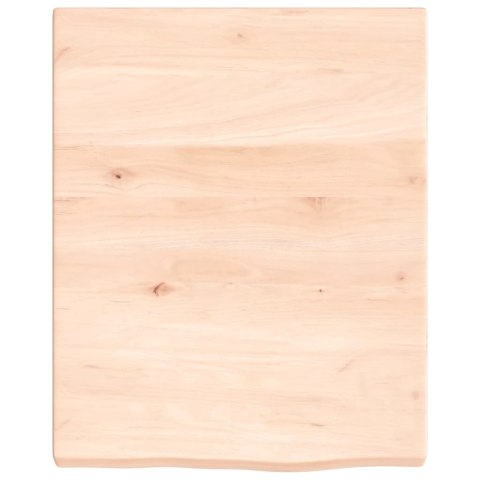 Półka, 40x50x(2-4) cm, surowe lite drewno dębowe