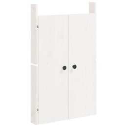 Drzwi szafki kuchennej na zewnątrz, białe, 50x9x82 cm, sosna