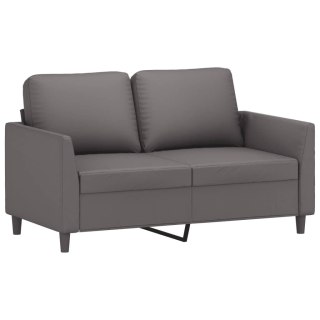 2-osobowa sofa, szary, 120 cm, sztuczna skóra