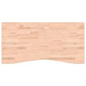 Blat do biurka, 110x(50-55)x2,5 cm, lite drewno bukowe