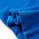Koszulka dziecięca z długimi rękawami, kobaltowoniebieska, 104