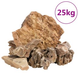 Kamienie dragon stone, 25 kg, brązowe, 5-30 cm