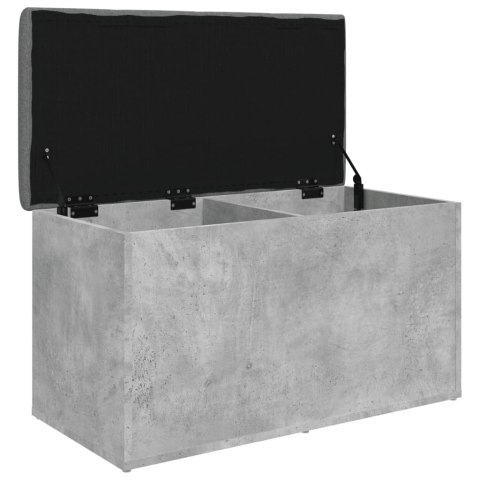Ławka ze schowkiem, szarość betonu, 82x42x45 cm