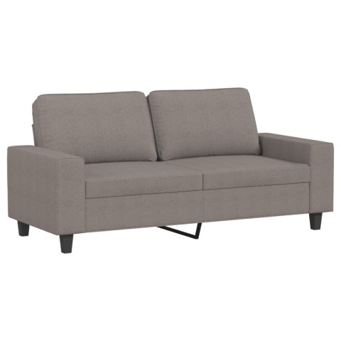 Sofa 2-osobowa, kolor taupe, 140 cm, tapicerowana tkaniną