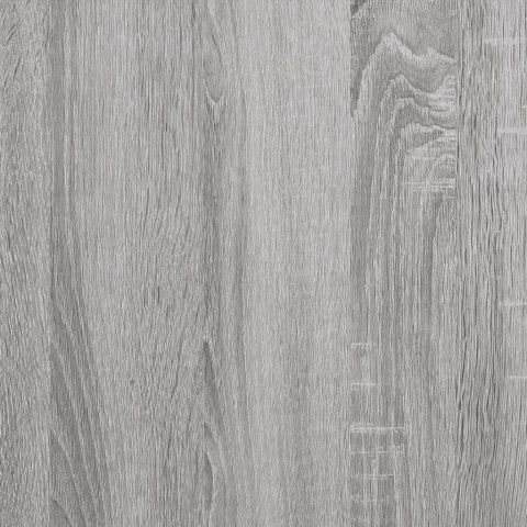 Stolik konsolowy z półkami, szary dąb sonoma, 75x30x80 cm
