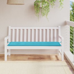 Poduszka na ławkę ogrodową, turkusowa, 150x50x3 cm, tkanina