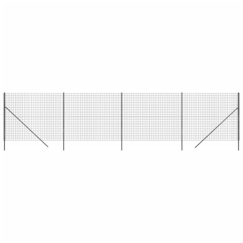 Ogrodzenie z siatki drucianej, antracytowe, 2x10 m