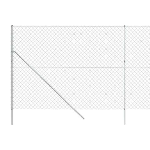 Ogrodzenie z siatki, srebrne, 2,2x25 m