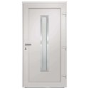 Drzwi wejściowe zewnętrzne, białe, 98 x 208 cm