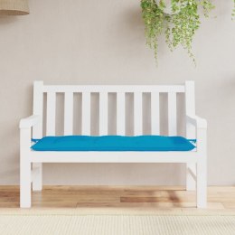 Poduszka na ławkę ogrodową, jasnoniebieska 120x50x7 cm, tkanina