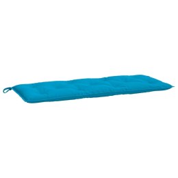 Poduszka na ławkę ogrodową, jasnoniebieska 120x50x7 cm, tkanina