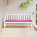 Poduszka na ławkę ogrodową, różowa, 180x50x7 cm, tkanina