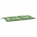 Poduszka na ławkę ogrodową, wzór w liście, 100x50x7 cm, tkanina