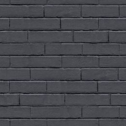 Good Vibes Tapeta kredowa Chalkboard Brick Wall, czarno-szara