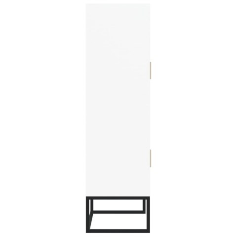 Wysoka szafka, biała, 70x35x125 cm, materiał drewnopochodny