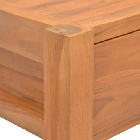 Biurko z 2 szufladami, 100x40x75 cm, drewno tekowe