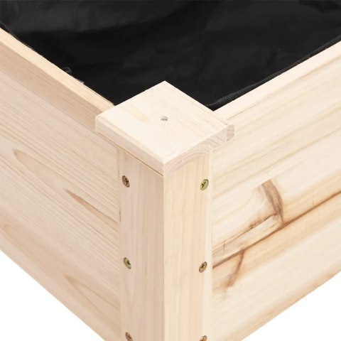 Kwietnik z wyściółką, 161x45x76 cm, lite drewno jodłowe