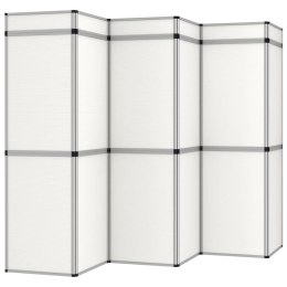 18-panelowa, składana ścianka wystawiennicza, 362x200 cm, biała
