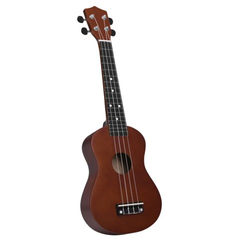 Ukulele sopranowe z pokrowcem, dla dzieci, naturalne, 23"