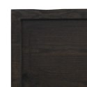 Blat do łazienki, ciemnoszary, 220x50x6 cm, lite drewno