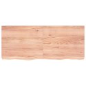 Blat do stołu, jasnobrązowy, 120x50x6 cm, lite drewno dębowe