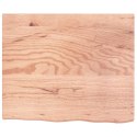 Blat do stołu, jasnobrązowy, 60x50x4 cm, lite drewno dębowe