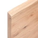 Blat do stołu, jasnobrązowy, 80x50x4 cm, lite drewno dębowe