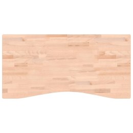 Blat do biurka, 100x(45-50)x1,5 cm, lite drewno bukowe