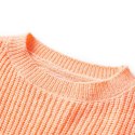 Sweter dziecięcy z dzianiny, jasnopomarańczowy, 92