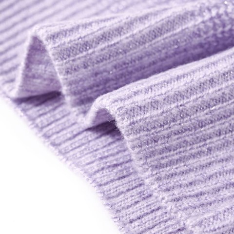 Swetrowa kamizelka dziecięca z dzianiny, kolor jasny liliowy, 128