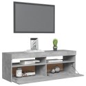 Szafka pod TV z oświetleniem LED, szarość betonu, 120x35x40 cm