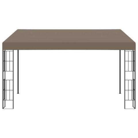 Altana przyścienna, 4 x 3 m, taupe, tkanina