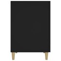 Biurko, czarne, 140x50x75 cm, materiał drewnopochodny