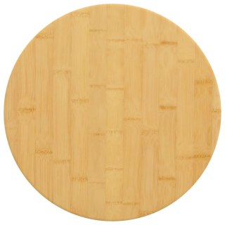 Blat do stołu, Ø50x2,5 cm, bambusowy