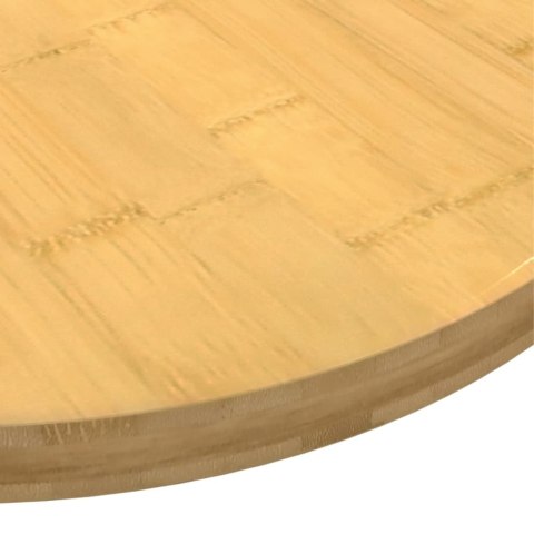 Blat do stołu, Ø50x2,5 cm, bambusowy