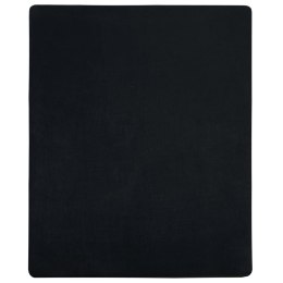 Prześcieradło, czarne, 140x200 cm, dżersej bawełniany
