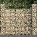 Ściana gabionowa z pokrywą, galwanizowana stal, 600x50x200 cm