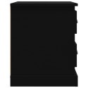 Szafka nocna, czarna, 39x39x47,5 cm, materiał drewnopochodny