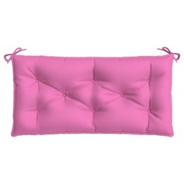 Poduszka na ławkę ogrodową, różowa, 110x50x7 cm, tkanina