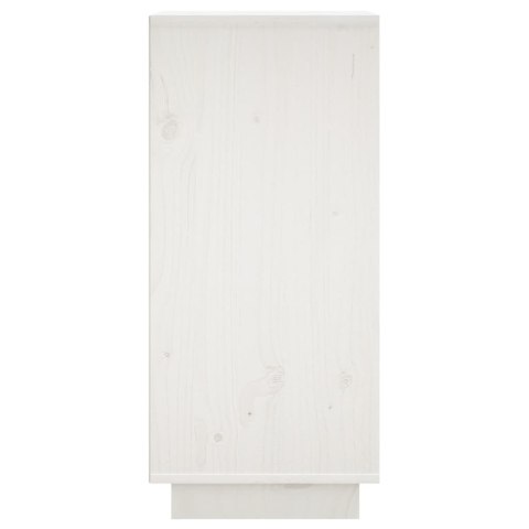 Szafka, biała, 31,5 x 34 x 75 cm, lite drewno sosnowe