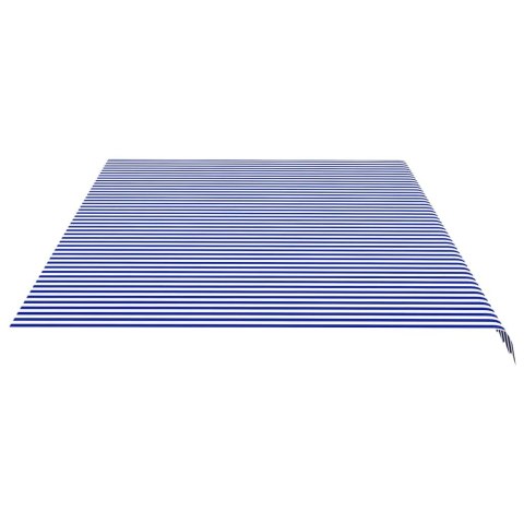 Zapasowa tkanina na markizę, niebiesko-biała, 6x3,5 m